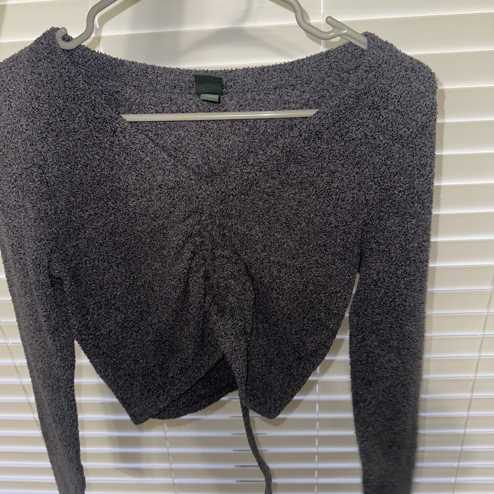 Cozy Gray Knit Sweater
